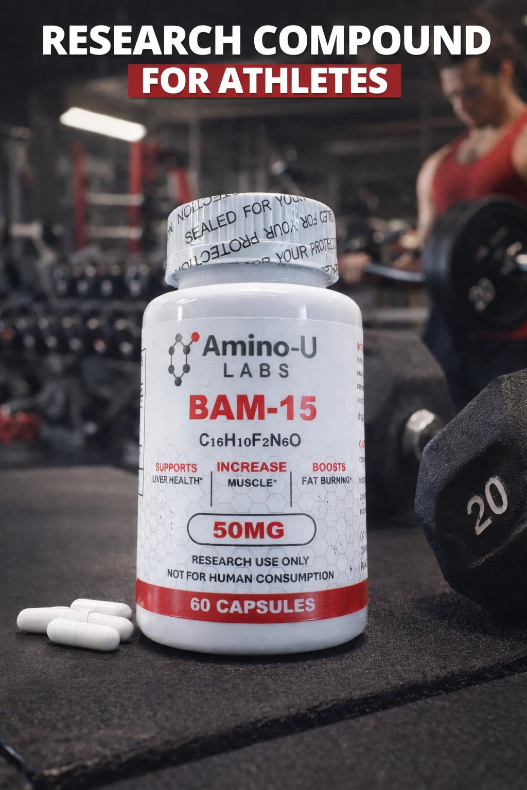 Bam-15 50mg 60 capsules 3rd party tested